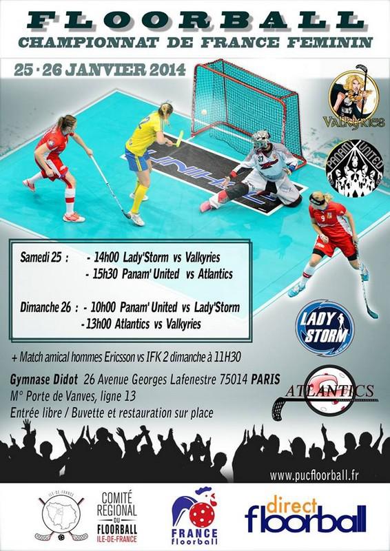 Photo hockey Floorball  - Floorball  - Floorball  Fminin : Deuxime week end dj dcisif