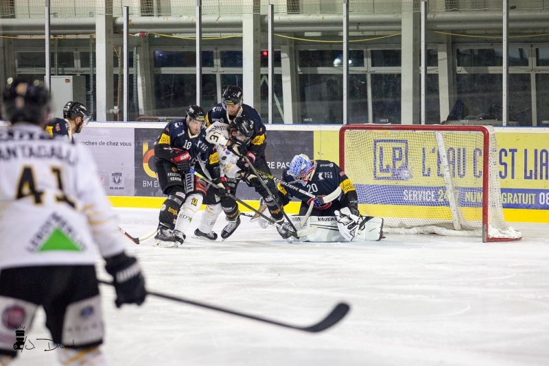 Photo hockey Hockey en Europe -  : Fribourg vs Rouen - Coupe des Bains 2019: Fribourg, dans les yeux