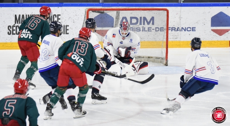Photo hockey Hockey en France -  : Cergy-Pontoise vs Angers  - Prpa : Les Jokers et les Ducs jouent le jeu jusquau bout