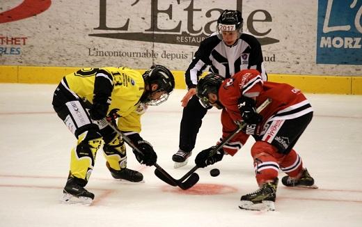 Photo hockey Hockey en France -  : Chamonix / Morzine vs Saint-Imier / Sonceboz - Des Pionniers disciplins