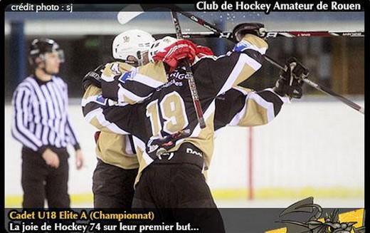 Photo hockey Hockey Mineur - Hockey Mineur : Rouen (Les Dragons) - U18 Rouennais, de peu.