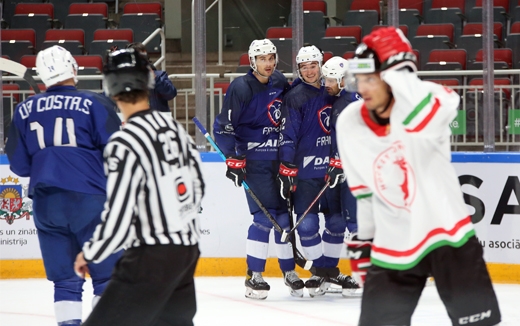 Photo hockey Jeux olympiques -  : France (FRA) vs Hongrie (HUN) - TQO: La France renverse les Hongrois en ouverture