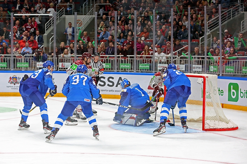 Photo hockey Jeux olympiques -  : Italie (ITA) vs Lettonie (LAT) - TQO: Une Lettonie 6 convaincante!