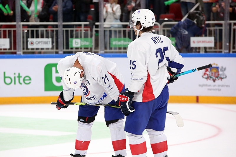 Photo hockey Jeux olympiques -  : Lettonie (LAT) vs France (FRA) - TQO : La Lettonie ira aux Jeux !