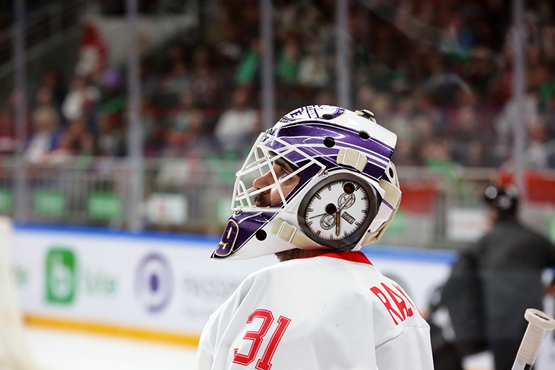 Photo hockey Jeux olympiques -  : Lettonie (LAT) vs Hongrie (HUN) - TQO: La leon lettone!