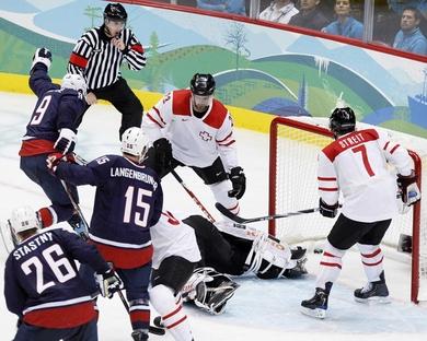 Photo hockey Jeux olympiques - Jeux olympiques - JO 1/4 : Etats-Unis - Suisse