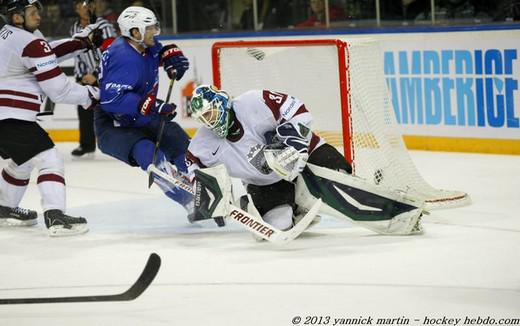 Photo hockey Jeux olympiques - Jeux olympiques - TQO : Lettonie - France 