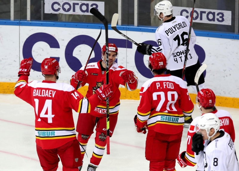 Photo hockey KHL - Kontinental Hockey League - KHL - Kontinental Hockey League - KHL : Le classico pour le Dynamo