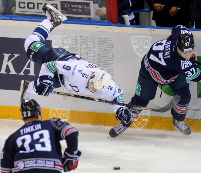 Photo hockey KHL - Kontinental Hockey League - KHL - Kontinental Hockey League - KHL : Le Metallurg martelle le Dynamo