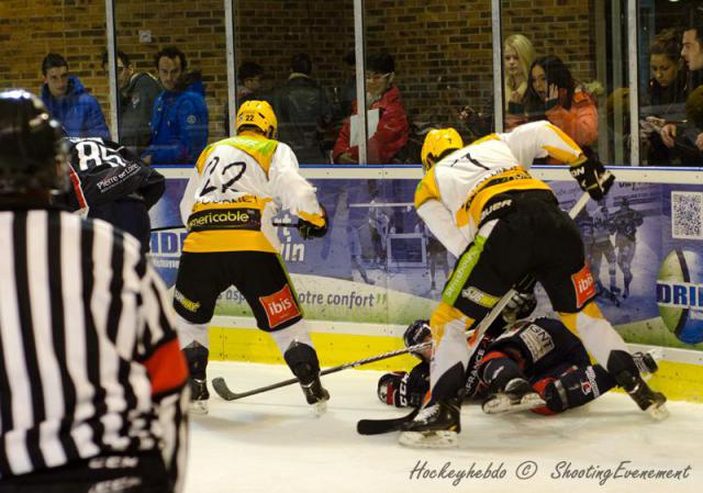 Photo hockey Ligue Magnus - Coupe de la Ligue : 1/4 retour : Angers  vs Strasbourg  - Retour gagnant