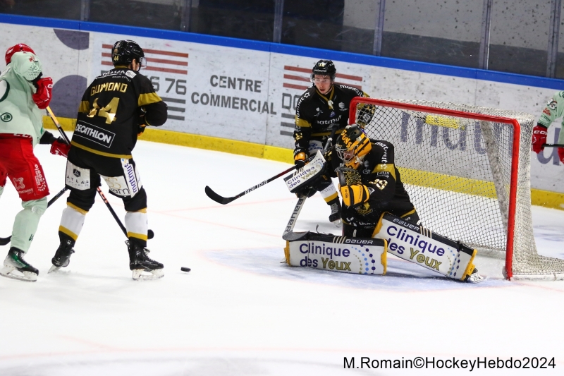 Photo hockey Ligue Magnus - Ligue Magnus - 1/2 Finale match 1 : Rouen vs Cergy-Pontoise - Festival offensif sur les bords de Seine.