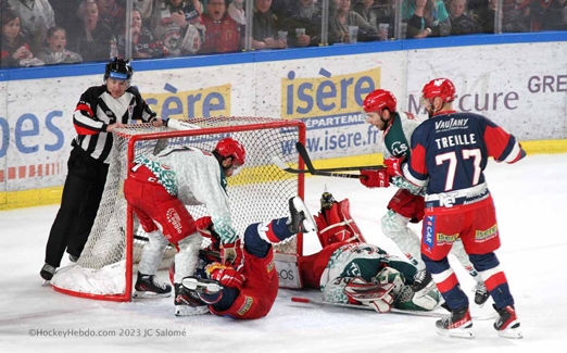 Photo hockey Ligue Magnus - Ligue Magnus - 1/2 finale match 2 : Grenoble  vs Cergy-Pontoise - Grenoble double la mise