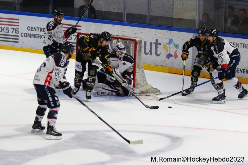 Photo hockey Ligue Magnus - Ligue Magnus - 1/2 finale match 2 : Rouen vs Angers  - LM : Angers relance les dbats