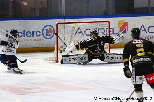 Photo hockey Ligue Magnus - Ligue Magnus - 1/2 finale match 3 : Rouen vs Angers  - LM : Angers reprend la main.