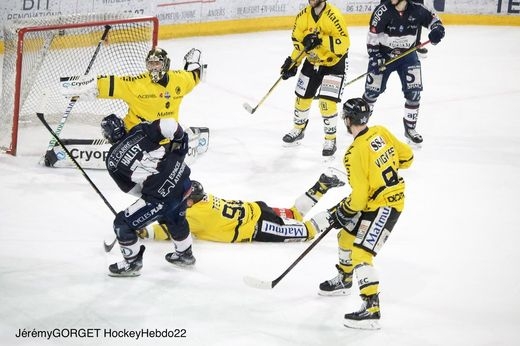 Photo hockey Ligue Magnus - Ligue Magnus - 1/2 finale match 5 : Angers  vs Rouen - P.offs LM : Rouen prend l