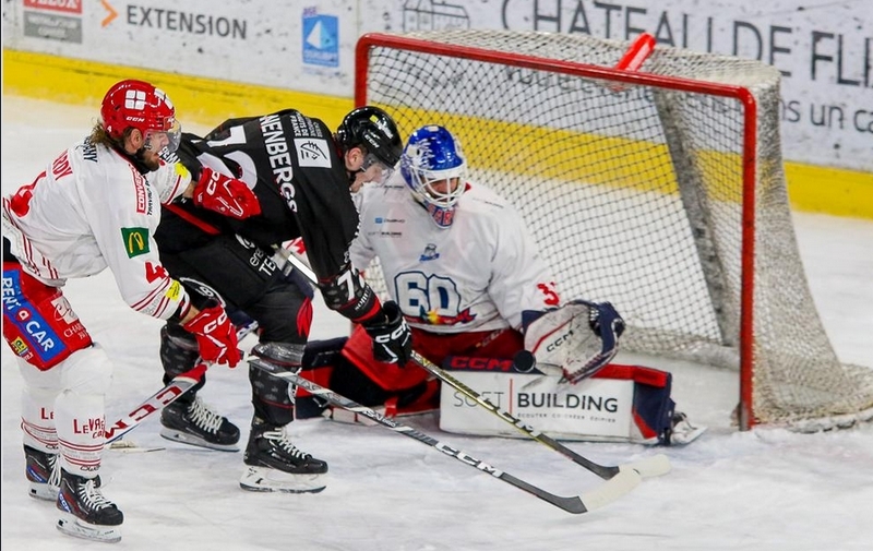 Photo hockey Ligue Magnus - Ligue Magnus - 1/4 de Finale - Match 4 : Amiens  vs Grenoble  - POFFS Magnus - Grenoble sort Amiens