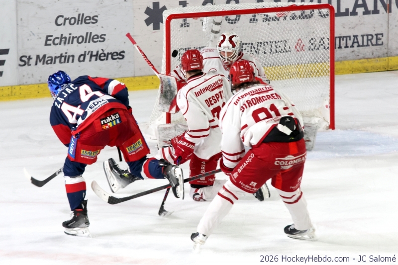 Photo hockey Ligue Magnus - Ligue Magnus - 1/4 de Finale - Match 5 : Grenoble  vs Brian�on  - Grenoble qualifi� pour les demis�!