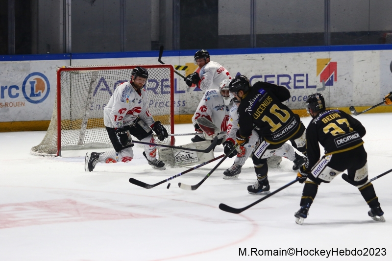 Photo hockey Ligue Magnus - Ligue Magnus - 1/4 finale match 2 : Rouen vs Amiens  - Les dragons confirment.