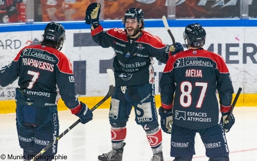 Photo hockey Ligue Magnus - Ligue Magnus - 1/4 finale match 3 : Angers  vs Bordeaux - Poff M3 - Et de trois pour Angers