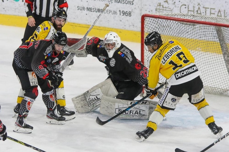 Photo hockey Ligue Magnus - Ligue Magnus - 1/4 finale match 4 : Amiens  vs Rouen - Poff M4 - Rouen se qualifie pour les 1/2