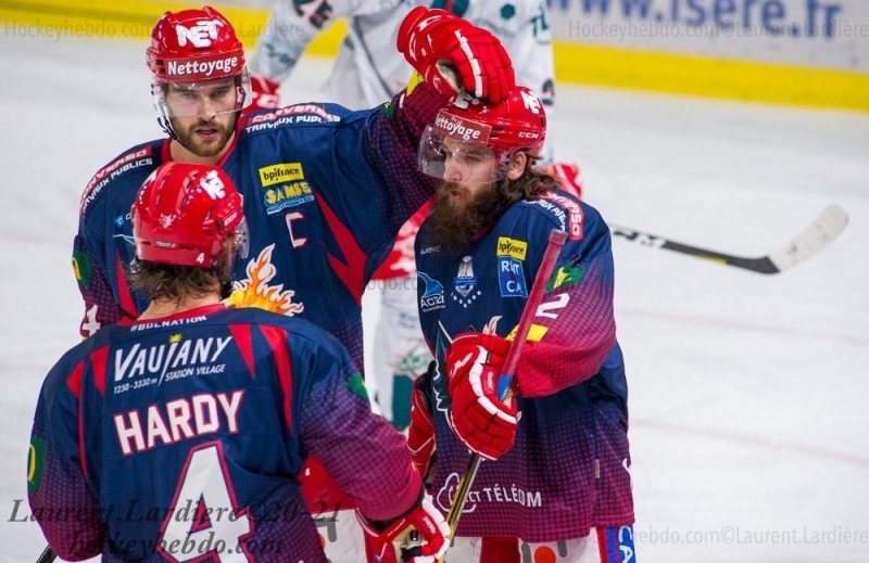 Photo hockey Ligue Magnus - Ligue Magnus : 10me journe : Grenoble  vs Chamonix  - Grenoble fait sauter le verrou Sabol 
