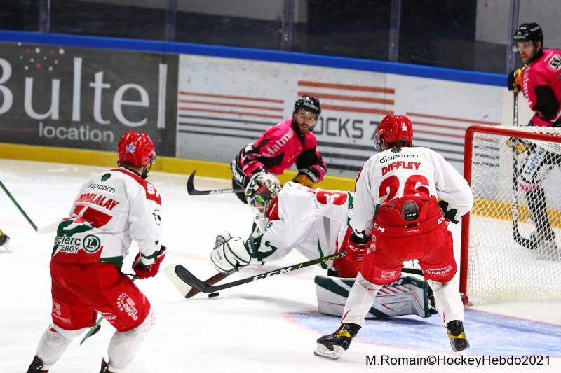 Photo hockey Ligue Magnus - Ligue Magnus : 11me journe : Rouen vs Cergy-Pontoise - Les Dragons de Rouen confirment