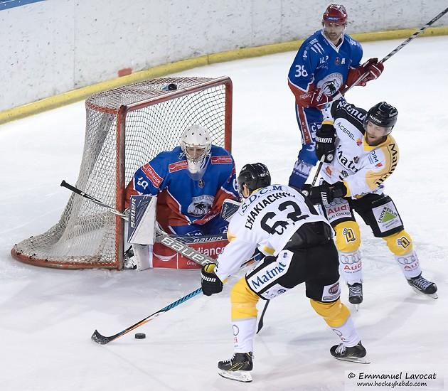 Photo hockey Ligue Magnus - Ligue Magnus : 13me journe : Lyon vs Rouen - Les Lions  larrache & Video