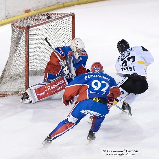Photo hockey Ligue Magnus - Ligue Magnus : 13me journe : Lyon vs Rouen - Les Lions  larrache & Video