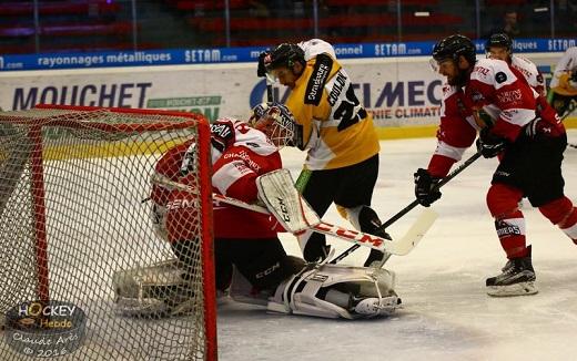 Photo hockey Ligue Magnus - Ligue Magnus : 15me journe : Chamonix / Morzine vs Strasbourg  - Dfaite de Pionniers  deux temps