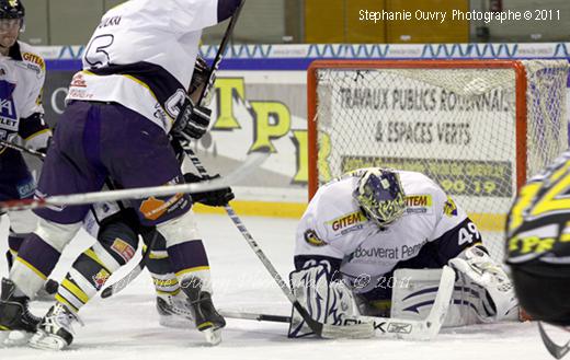 Photo hockey Ligue Magnus - Ligue Magnus : 15me journe : Rouen vs Chamonix  - Le Chamois terrasse le Dragon