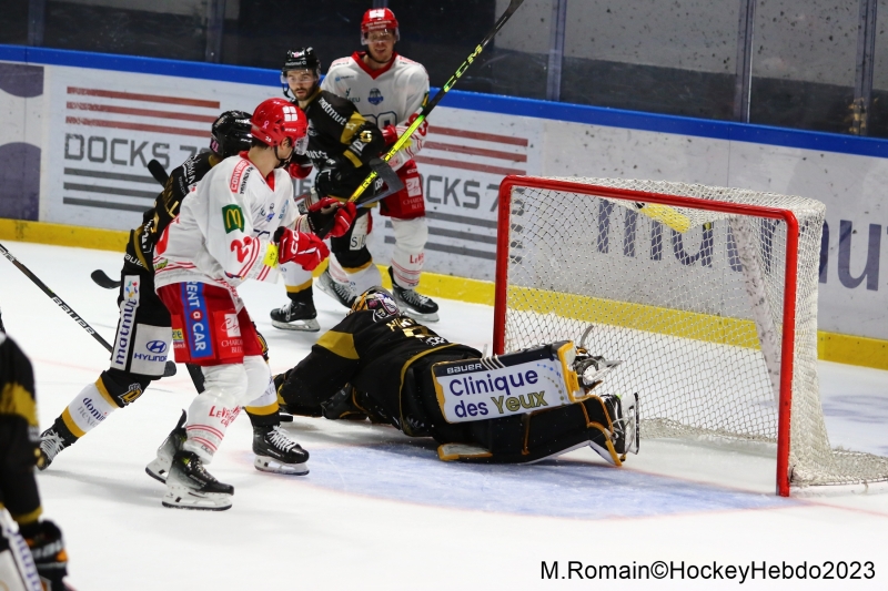 Photo hockey Ligue Magnus - Ligue Magnus : 15me journe : Rouen vs Grenoble  - Rouen sadjuge le choc.