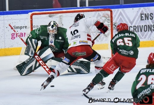 Photo hockey Ligue Magnus - Ligue Magnus : 16me journe : Cergy-Pontoise vs Brianon  - Victoire  larrache pour les Jokers.