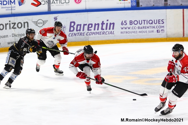 Photo hockey Ligue Magnus - Ligue Magnus : 16me journe : Rouen vs Nice - Le dragon domine l