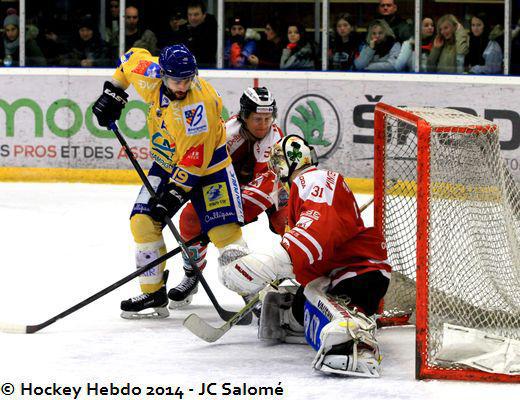 Photo hockey Ligue Magnus - Ligue Magnus : 17me journe : Morzine-Avoriaz vs Dijon  - Dijon au-dessus