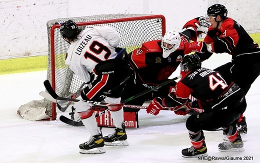 Photo hockey Ligue Magnus - Ligue Magnus : 19me journe : Nice vs Mulhouse - Bouscul, Nice simpose au finish