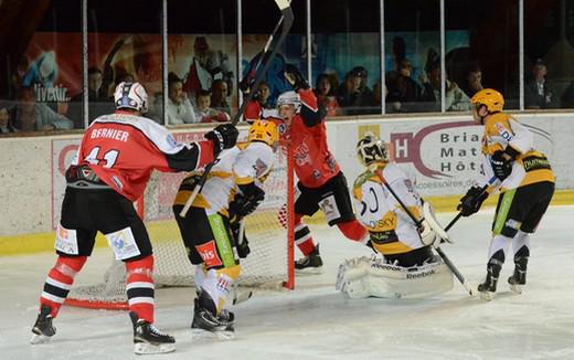 Photo hockey Ligue Magnus - Ligue Magnus : 1re journe : Brianon  vs Strasbourg  - Brianon fait dmonstration