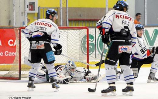 Photo hockey Ligue Magnus - Ligue Magnus : 1re journe : Caen  vs Gap  - Les Drakkars au mental