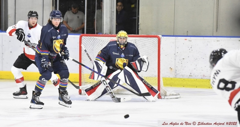 Photo hockey Ligue Magnus - Ligue Magnus : 1ere journe : Nice vs Chamonix  - Une victoire convaincante pour les Aigles