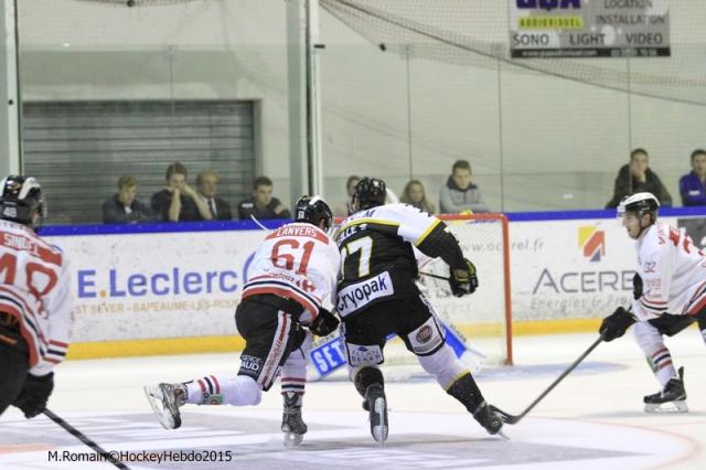 Photo hockey Ligue Magnus - Ligue Magnus : 1re journe : Rouen vs Morzine-Avoriaz - Les Dragons sans sourcillier