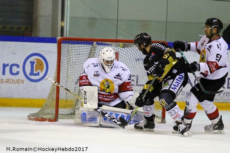 Photo hockey Ligue Magnus - Ligue Magnus : 22me journe : Rouen vs Chamonix  - La bonne opration des Dragons