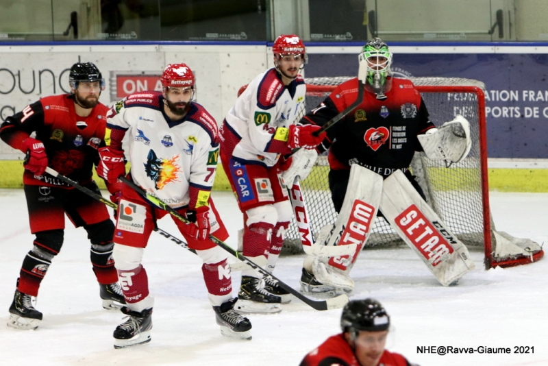 Photo hockey Ligue Magnus - Ligue Magnus : 23me journe : Nice vs Grenoble  - les Aigles font tomber le leader