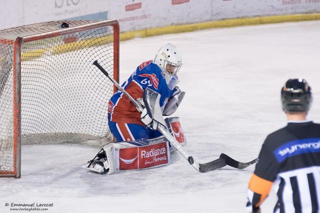 Photo hockey Ligue Magnus - Ligue Magnus : 24me journe : Lyon vs Strasbourg  - Souffrir pour tre premier