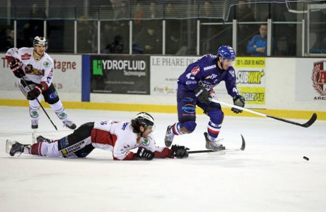 Photo hockey Ligue Magnus - Ligue Magnus : 26me journe : Brest  vs Morzine-Avoriaz - Brest finit sur une bonne note