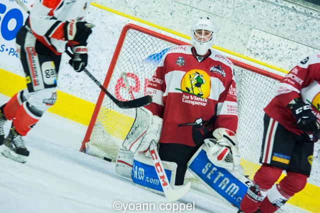 Photo hockey Ligue Magnus - Ligue Magnus : 27me journe : Chamonix / Morzine vs Bordeaux - LM : Le Boxer enfonce de nafs Pionniers