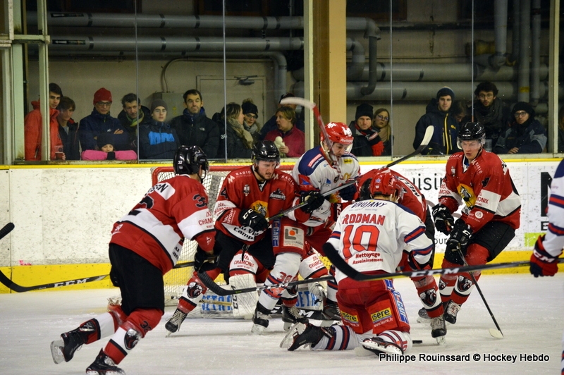 Photo hockey Ligue Magnus - Ligue Magnus : 29me journe : Chamonix  vs Grenoble  - Les Brleurs de Loups dominent les Pionniers