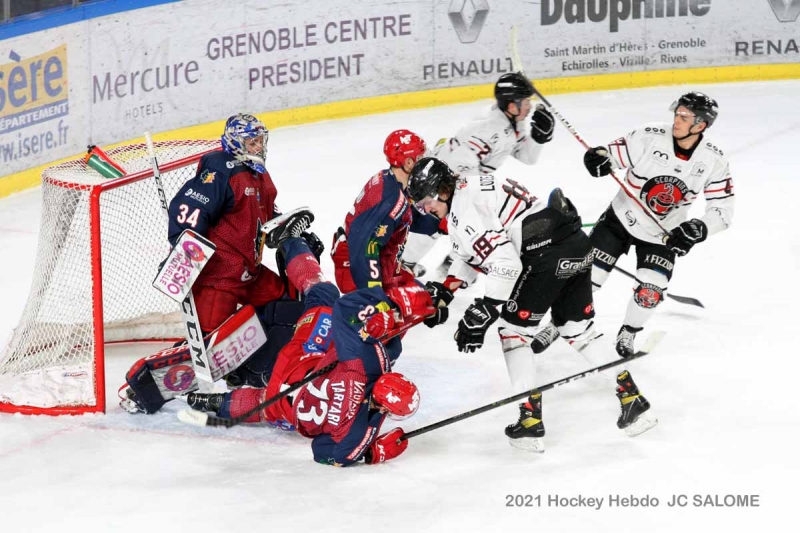 Photo hockey Ligue Magnus - Ligue Magnus : 31ème journée : Grenoble  vs Mulhouse - Grenoble - Mulhouse
