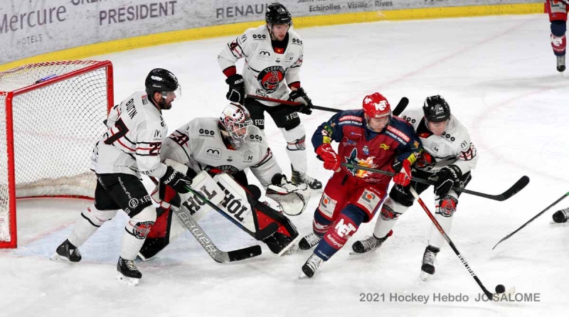 Photo hockey Ligue Magnus - Ligue Magnus : 31ème journée : Grenoble  vs Mulhouse - Grenoble - Mulhouse