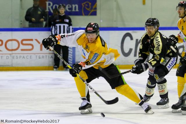 Photo hockey Ligue Magnus - Ligue Magnus : 32me journe : Rouen vs Strasbourg  - LM : Les Dragons sur sa lance.