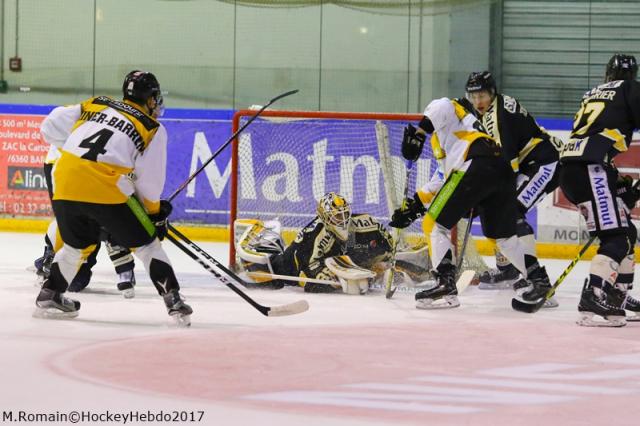 Photo hockey Ligue Magnus - Ligue Magnus : 32me journe : Rouen vs Strasbourg  - LM : Les Dragons sur sa lance.