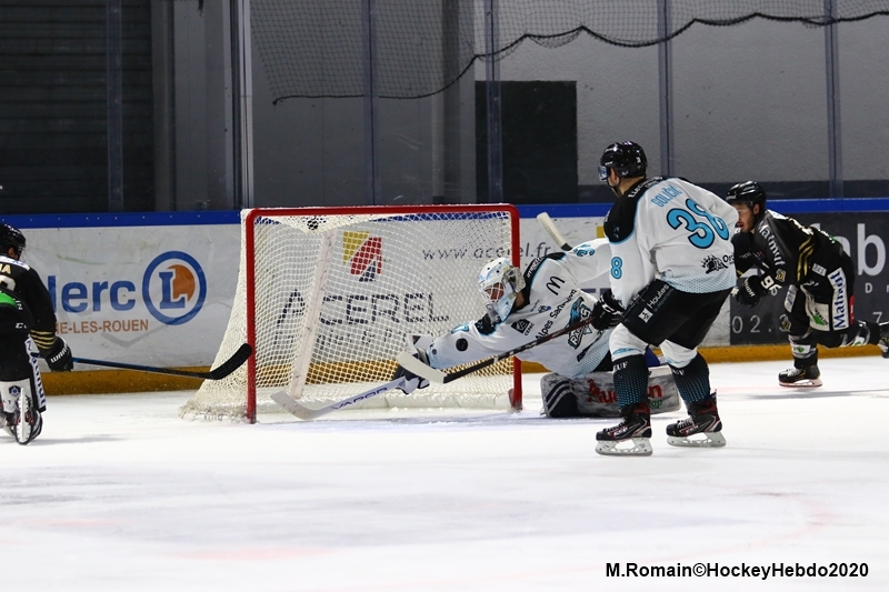 Photo hockey Ligue Magnus - Ligue Magnus : 34me journe : Rouen vs Gap  - LM : Les Dragons maintiennent le Cap